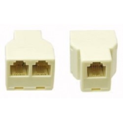 SDOPPIATORE TELEFONICO 3 PRESE RJ12 6P/6C