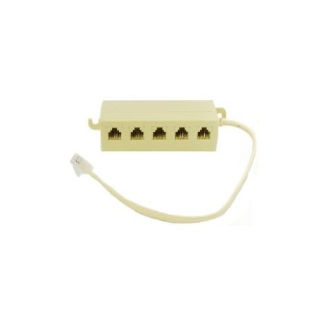 MULTIPRESA TELEFONICA 5 POSTI RJ12 6P/4C