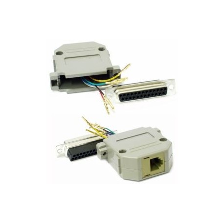 ADATTATORE DB25F/RJ12 F