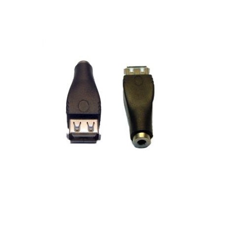 ADATTATORE USB A FEMMINA / JACK 3,5 FEMMINA