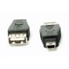 ADATTATORE USB A FEMMINA /MINI USB 5P MASCHIO