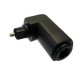 ADATTATORE TOSLINK MASCHIO / FEMMINA 90°