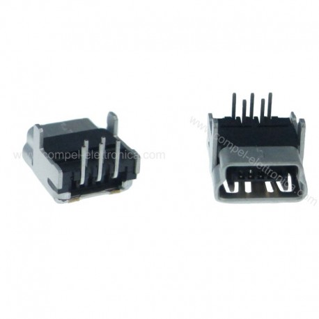PRESA USB 90° MINI TIPO "B" 5P SCHERMATA C.S.