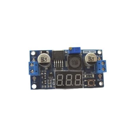 CONVERTITORE DC/DC STEP-DOWN In 4V.38VDC OUT 1,25V..36VDC 5A CON DISPLAY