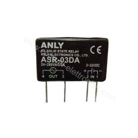 RELÈ ASR-03DA 24...280Vac 3A 3...32Vdc