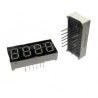 DISPLAY LED ROSSO 4 CIFRE CON PUNTO DECIMALE AD ANODO COMUNE 50x19x14mm