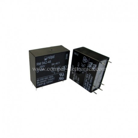 RELÈ RM94-Z48 48VDC 8A 2 CONTATTI N.A.