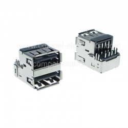 PRESA USB DOPPIA 2.0 TIPO "A" SCHEMATA MONTAGGIO A PCB