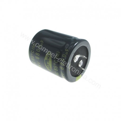 CONDENSATORI ELETTROLITICI SNAP-IN 6800uF 80V 105°C LOW IMPED. 30x52mm