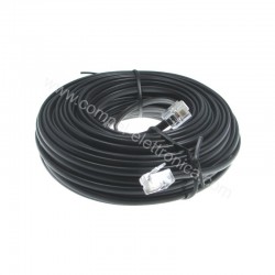 CAVO TELEFONICO 6P/4C RJ11 20 MT NERO