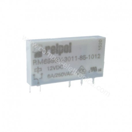 RELÈ RM699BV-3011-85-1012 12Vdc 6A 1 SCAMBIO SPDT SLIM/SIP