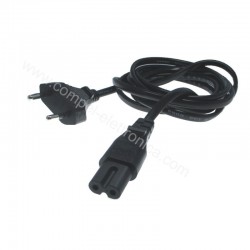 CAVO ALIMENTAZIONE EXTRA PRESA IEC-320-C7- SPINA 10A NERO 1,8MT