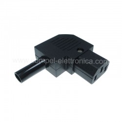 PRESA VOLANTE C13 ALIMENTAZIONE TRIPOLARE 90°