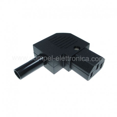 PRESA VOLANTE C13 ALIMENTAZIONE TRIPOLARE 90°