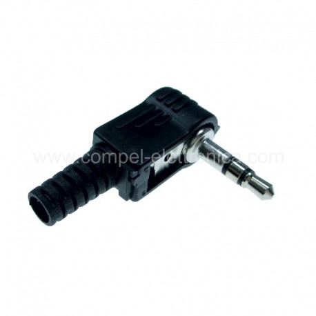 SPINA JACK STEREO Ø 3,5MM PVC 90° qualità superiore JAPAN