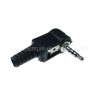 SPINA JACK STEREO Ø 2,5MM PVC 90° 4POLI qualità superiore JAPAN