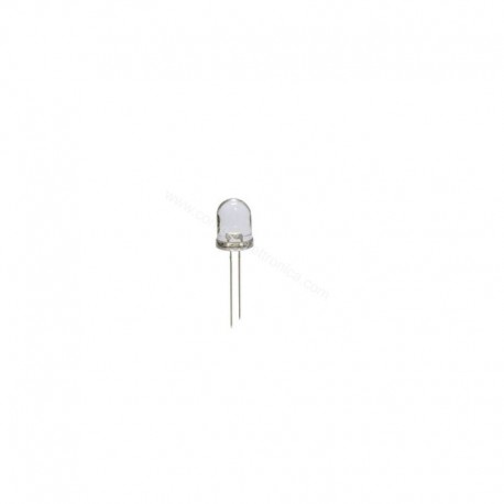 DIODO LED 10MM ALTA LUMINOSITA' BIANCA 15KMC