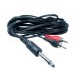 CAVO AUDIO Jack 6,3 MONO MASCHIO A 2 RCA MASCHI 3MT