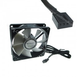 VENTOLE 80X80X25H 12V CUSCIN.PWM SILENT