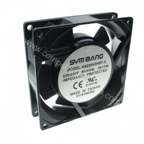 VENTOLE 92X92X25H 220VAC 12W BRONZINE SYM-BA