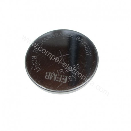 LIR 2032 BATTERIA LITIO 3,6V RICARICABILE A BOTTONE