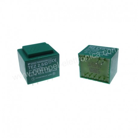 TRASFORMATORI 2,5W 9V 230VAC INCAPSULATI SINGOLI SECONDARI