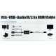 CONVERTITORE VIDEO E AUDIO DA VGA A HDMI CON ALIMENTAZIONE USB