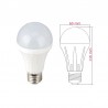 LAMPADA A LED E27 230V 11W 6K BULBO OPACO DIAM. 60MM