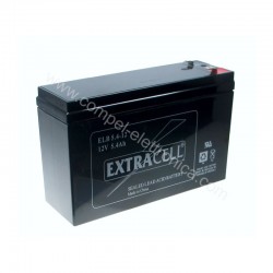 BATTERIA PIOMBO 12V 5,4Ah SLIM EXTRACELL