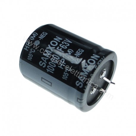 CONDENSATORI ELETTROLITICI 10000uF 63V SNAP-IN 35x40mm 105°