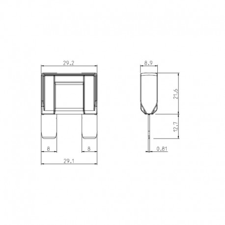FUSIBILE A LAMA MAXI 50A 32V 29MM