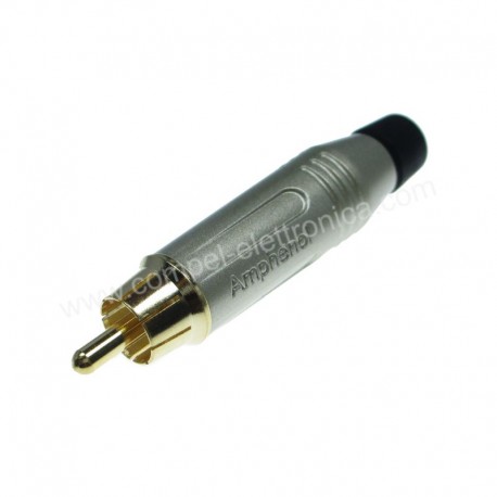 SPINA RCA DORATA ANELLO NERO CAVO 3...7mm AMPHENOL