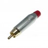 SPINA RCA DORATA ANELLO ROSSO CAVO 3...7mm AMPHENOL