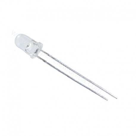 DIODO LED 5MM INFRAROSSO EMETTITORE ANGOLO 20°