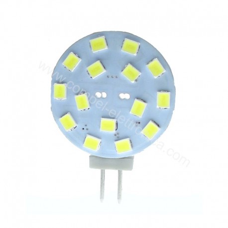 LAMPADINA A LED G4 10-30V 2,8W 6K 15 LED VERTICALE