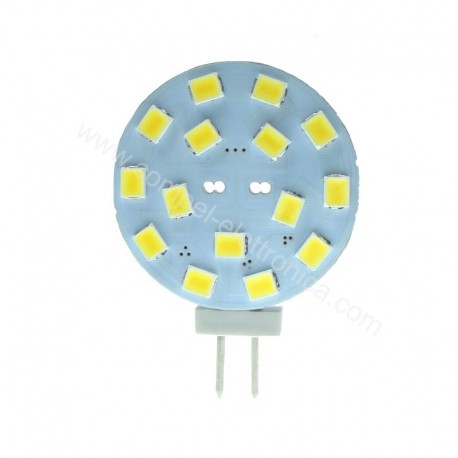 LAMPADINA A LED G4 10-30V 2,8W 4K 15 LED VERTICALE