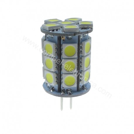 LAMPADINA A LED G4 10-30V 3,5W 6K 27 LED VERTICALE