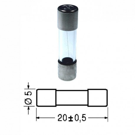 FUSIBILE RITARDATO 8A 250Vac 5X20mm