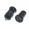 CARICABATTERA PER AUTO 12/24V - 2xUSB 5V 2,4A - NERO