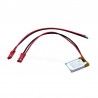 BATTERIA 3,7V 85mAh Li-PO 3x15x25H mm CON CONNETTORE M/F 2 FILI