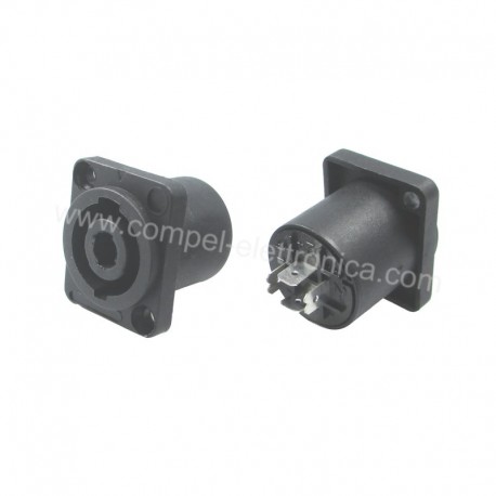 PRESA SPEAKER DA PANNELLO 4 CONTATTI FLANGIA 40mm