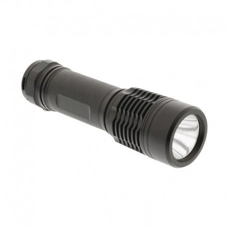 TORCIA A 1 LED 5W 280Lm ALLUMINIO ANODIZZATO NERO IPX7