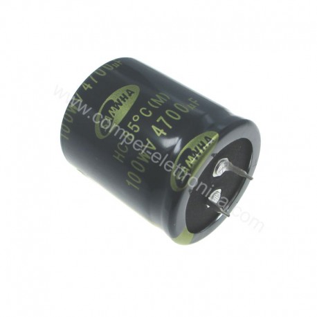 CONDENSATORI ELETTROLITICI SNAP-IN C/S 4700uF 100V 35x40mm