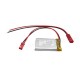 BATTERIA RIC. 3,7V 250mA LI-PO 5x20x30H mm CON CONNETTORE A 2 FILI