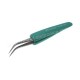 PINZETTA PUNTA CURVA IMPUGNATURA ISOLATA ESD TZ204N