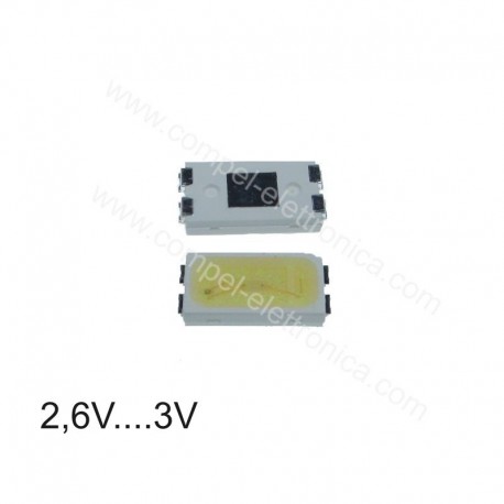 DIODO LED 5630 3V PER BARRE RETROILLUMINAZIONE TV LED LG, SAMSUNG