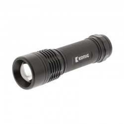 TORCIA A 1 LED 3W 180Lm ALLUMINIO ANODIZZATO NERO IP X7