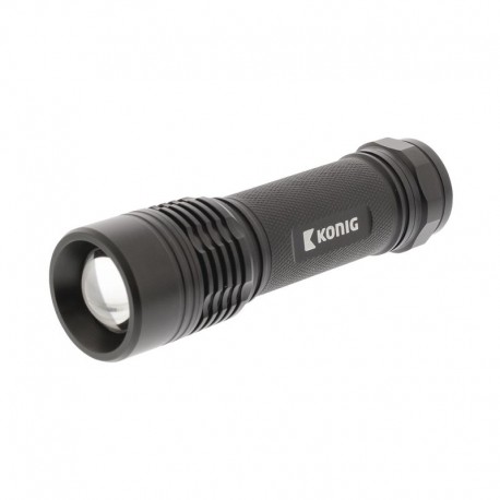 TORCIA A 1 LED 3W 180Lm ALLUMINIO ANODIZZATO NERO IP X7