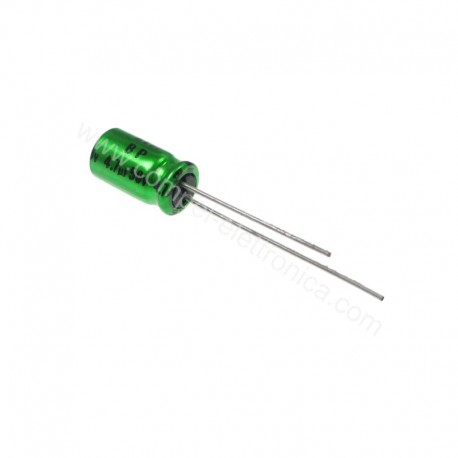 CONDENSATORI ELETTROLITICI 4,7uF 50V NP BIPOLARE VERT. 6,3x11mm NICHICON