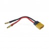 SPINA DI ALIMENTAZIONE DC XT60 CON CAVO TERMINALI R/N A BANANA 4MM -15CM